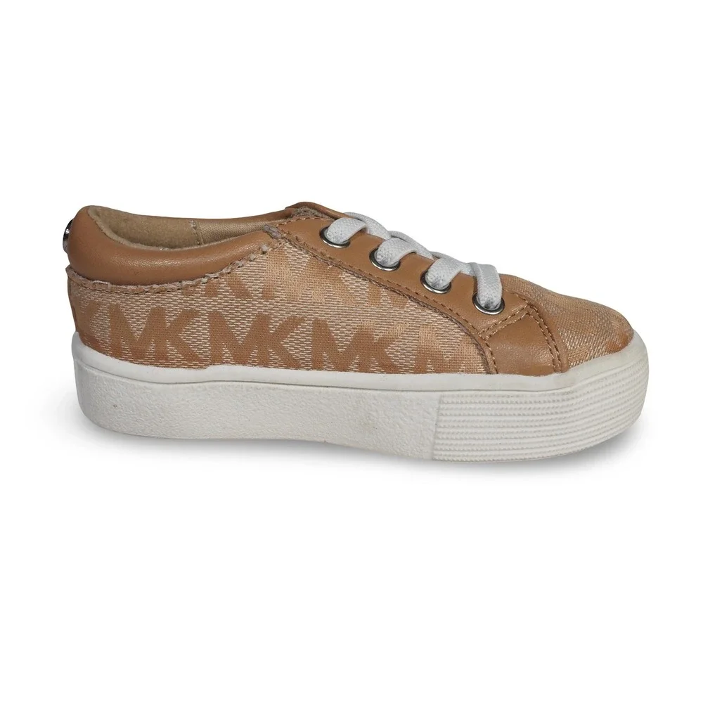 Michael‎ Kors MK Oake 2 Signature Sneakers Tan Toddler 5